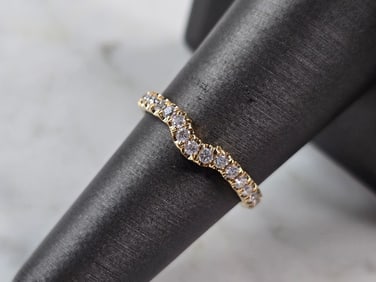Womens Vintage Estate 14K Yellow Gold Neil Lane Diamond Ring