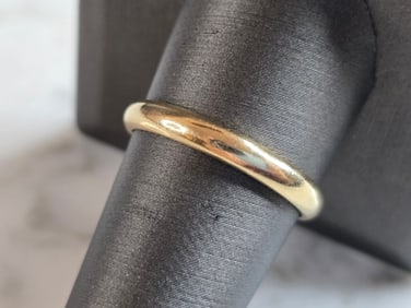 Mens Vintage Estate 10k Yellow Gold FG Wedding Band Ring