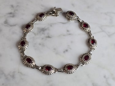 Womens Vintage Estate Sterling Silver Bracelet