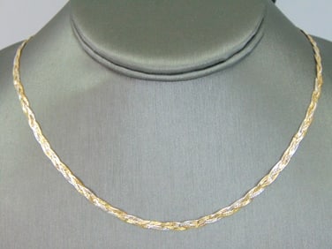 Womens Vintage Estate 14K Yellow Gold Necklace