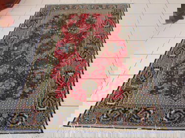 Vintage Estate Semi-Antique Handmade Tabriz Rug