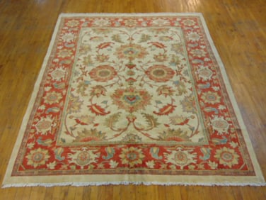 Vintage Estate Semi-Antique Handmade Sarouk Rug