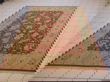 Vintage Estate Semi-Antique Handmade Indo Flatweave Rug