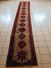 Vintage Estate Antique Handmade Hamadan Rug