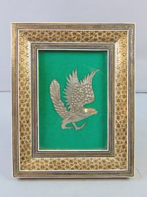 Etched Copper Eagle w/ Khatam Inlaid Frame
