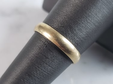 Womens Vintage Estate 14K Yellow Gold Wedding Band Ring