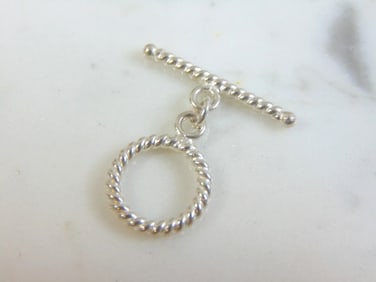 Vintage Estate Sterling Silver Lapel T-Bar