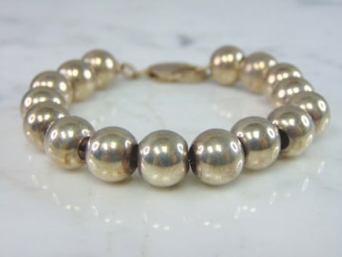 Womens Vintage Sterling Silver Modernist Bracelet