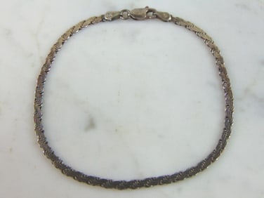 Womens Vintage Estate Sterling Silver Italian Bracelet