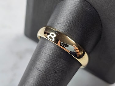 Mens Vintage Estate 14K Gold Wedding Band Ring