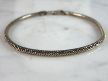 Womens Vintage Estate Sterling Silver Modernist Bracelet