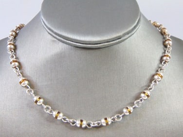 Womens Vintage Estate Sterling Silver Necklace