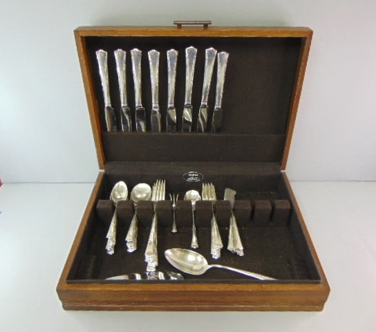 Vintage Gorham Sterling Silver Monogram Flatware 57pcs (1 of 10)