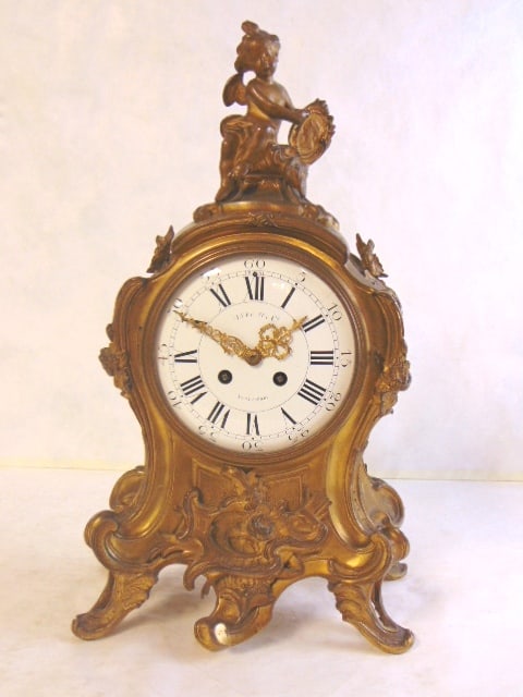 ANTIQUE VICTORIAN VEER AMSTERDAM MANTLE CLOCK (1 of 10)