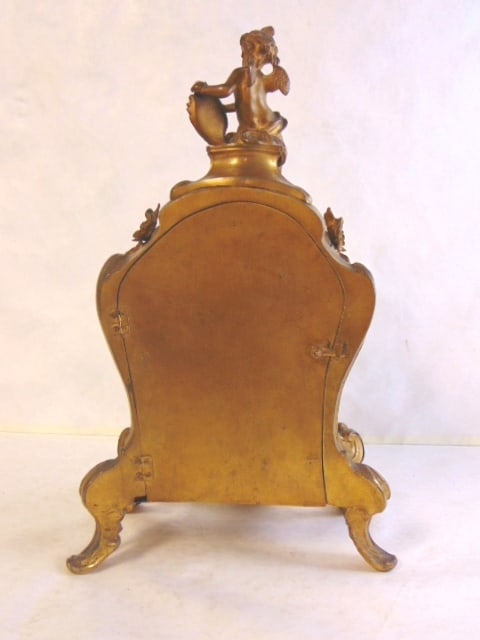 ANTIQUE VICTORIAN VEER AMSTERDAM MANTLE CLOCK - 7