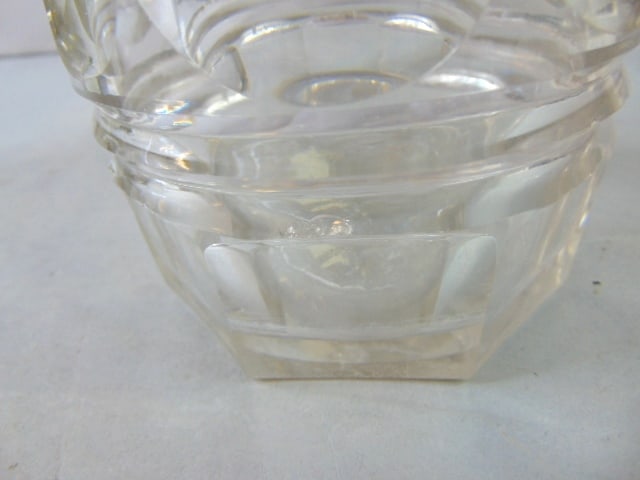 Lot of Vintage Pressed Glass Liquor/ Wine Decanters - 3