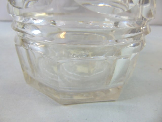 Lot of Vintage Pressed Glass Liquor/ Wine Decanters - 4