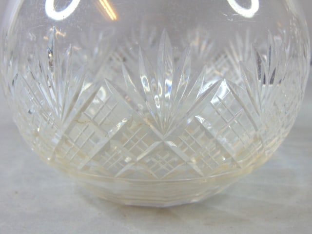 Lot of Vintage Pressed Glass Liquor/ Wine Decanters - 7