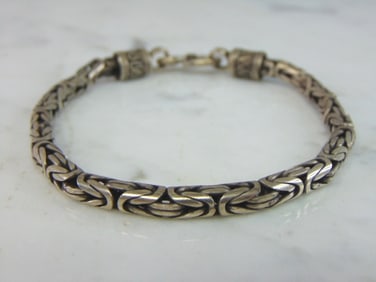 Womens Vintage Sterling Silver Modernist Bracelet