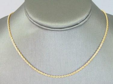 Womens Vintage Estate 14K Yellow Gold Necklace