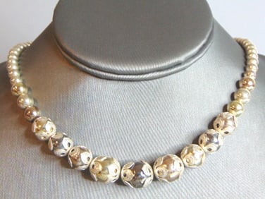 Womens Vintage Estate Sterling Silver Necklace