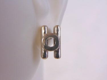 Womens Vintage Sterling Silver Modernist Earrings