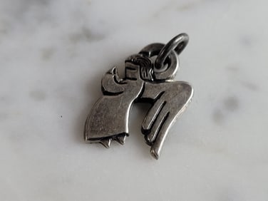 Womens Vintage Estate Sterling Silver James Avery Angel Charm