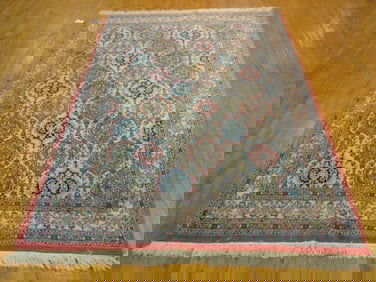 Vintage Estate Semi-Antique Handmade Tabriz Rug