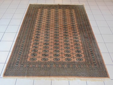 Vintage Estate Handmade Bokara Middle Eastern Rug