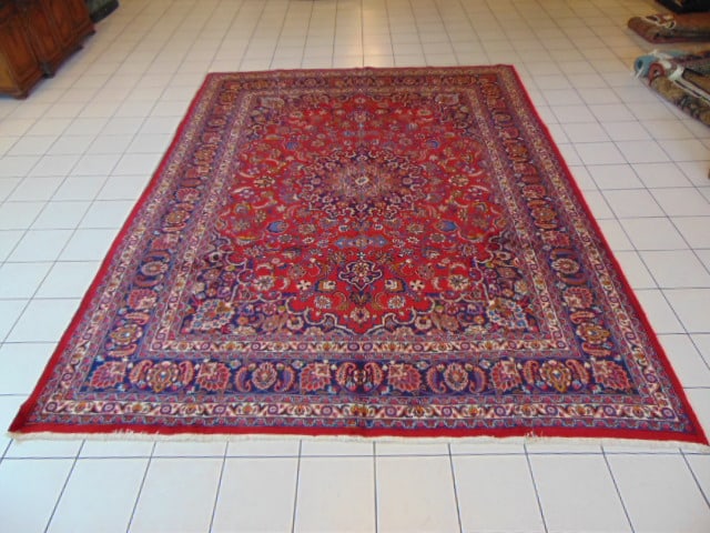 Vintage Estate Semi-Antique Handmade Middle Eastern Rug (1 of 7)