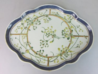 Decorative Porcelain Floral Trinket Jewelry Tray