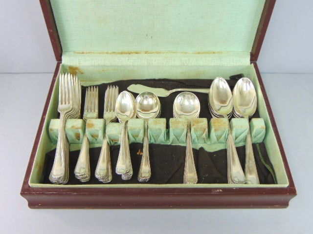 Vintage Gorham Sterling Silver Newcastle Flatware Set (1 of 9)