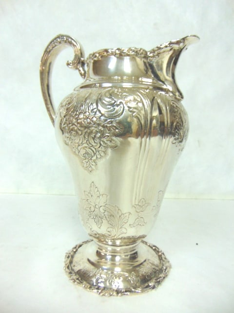 Antique Samuel Kirk Coin Silver Water Pitcher (1 of 7)