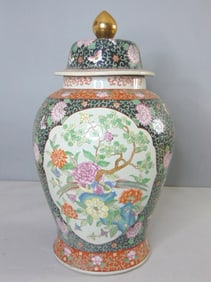 Handmade Hand Painted Chinese Temple Jar