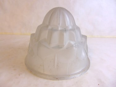 ANTIQUE FRENCH ART DECO FROSTED SHADE SIGNED DEGUE