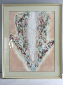 Vintage Modern Abstract Framed Original Artwork