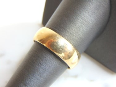 Mens Vintage Estate 14K Gold Wedding Band Ring