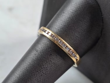 Womens Vintage Estate 14k Gold Diamond Tessler Weiss Ring