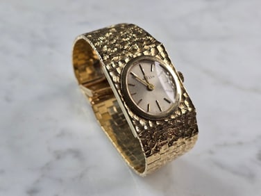 Womens Vintage 14K Gold Angelus Swiss Watch
