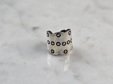 Womens Vintage Estate Sterling Silver Modernist Ear Cuff Earring