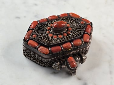 Custom Coral Chest Box Pendant