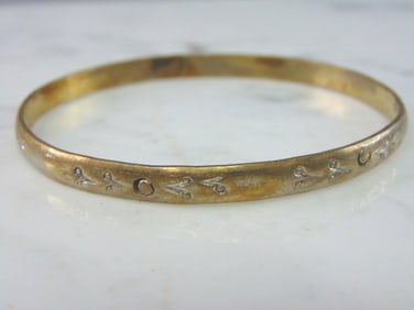 Womens Vintage Sterling Silver Modernist Bracelet