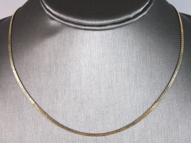 Womens Vintage Estate 14K Yellow Gold Necklace