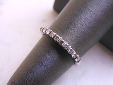 Womens Vintage Estate Platinum Diamond Ring
