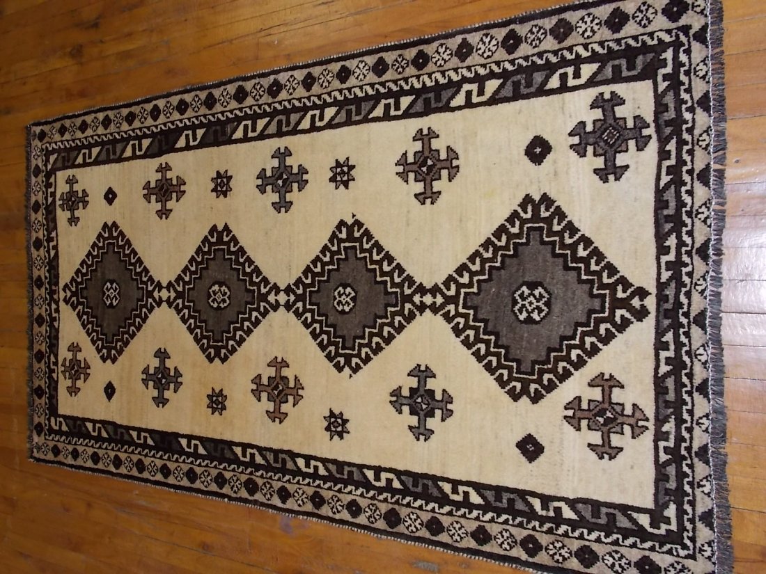 Handmade Semi Antique Persian Rug 3 X 6 - 2