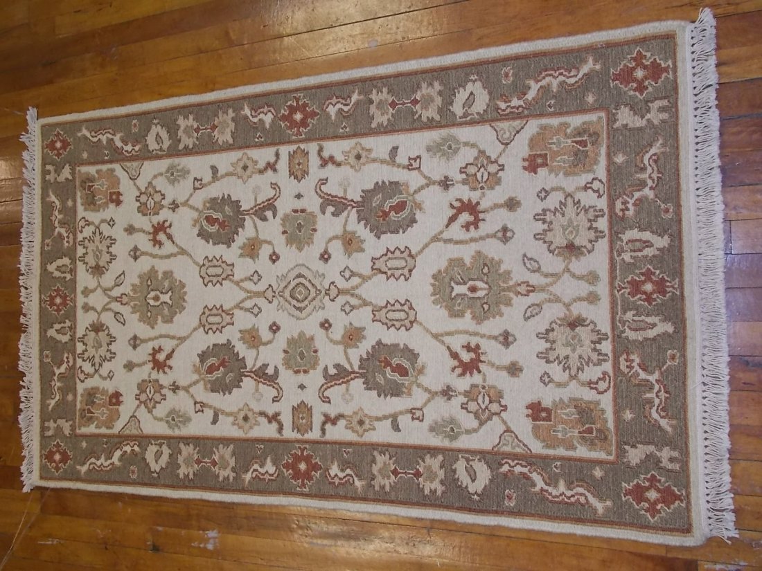 Handmade Indo Hand Knotted Rug 3 X 5