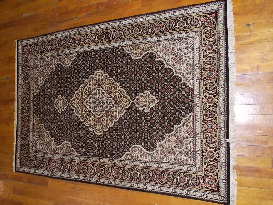 Handmade Indo Tabriz Rug 4 X 6 - 2