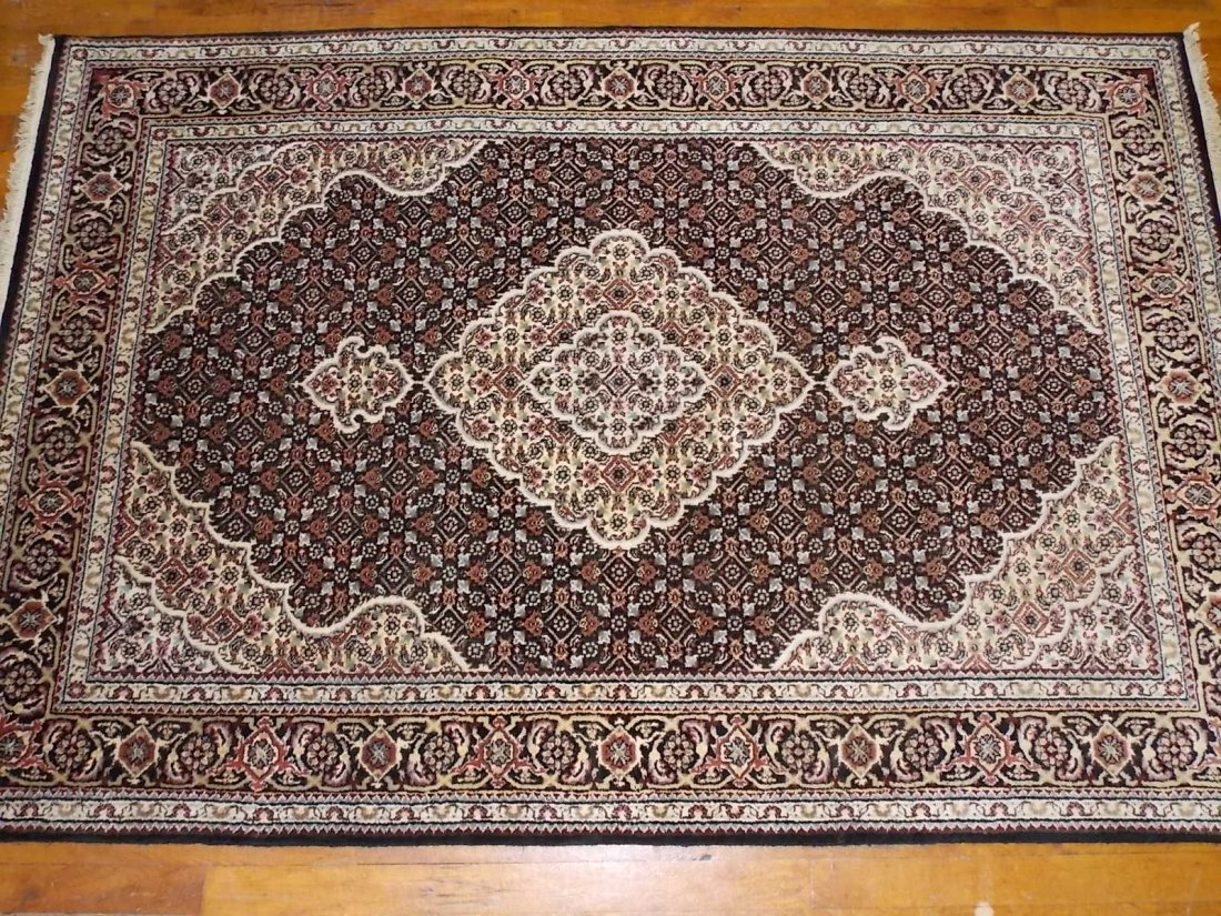 Handmade Indo Tabriz Rug 4 X 6 - 3