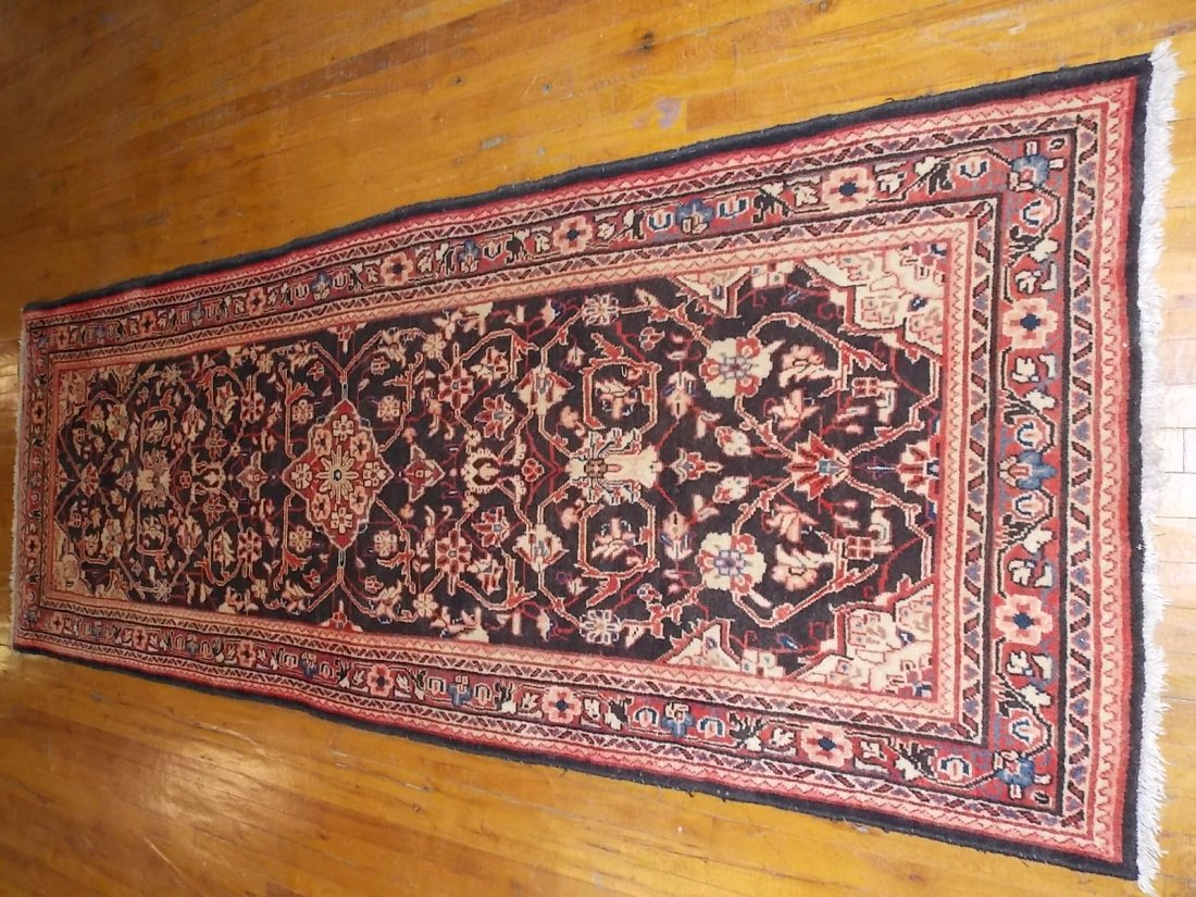 Handmade Mahal Persian Rug 3 X 10 - 2