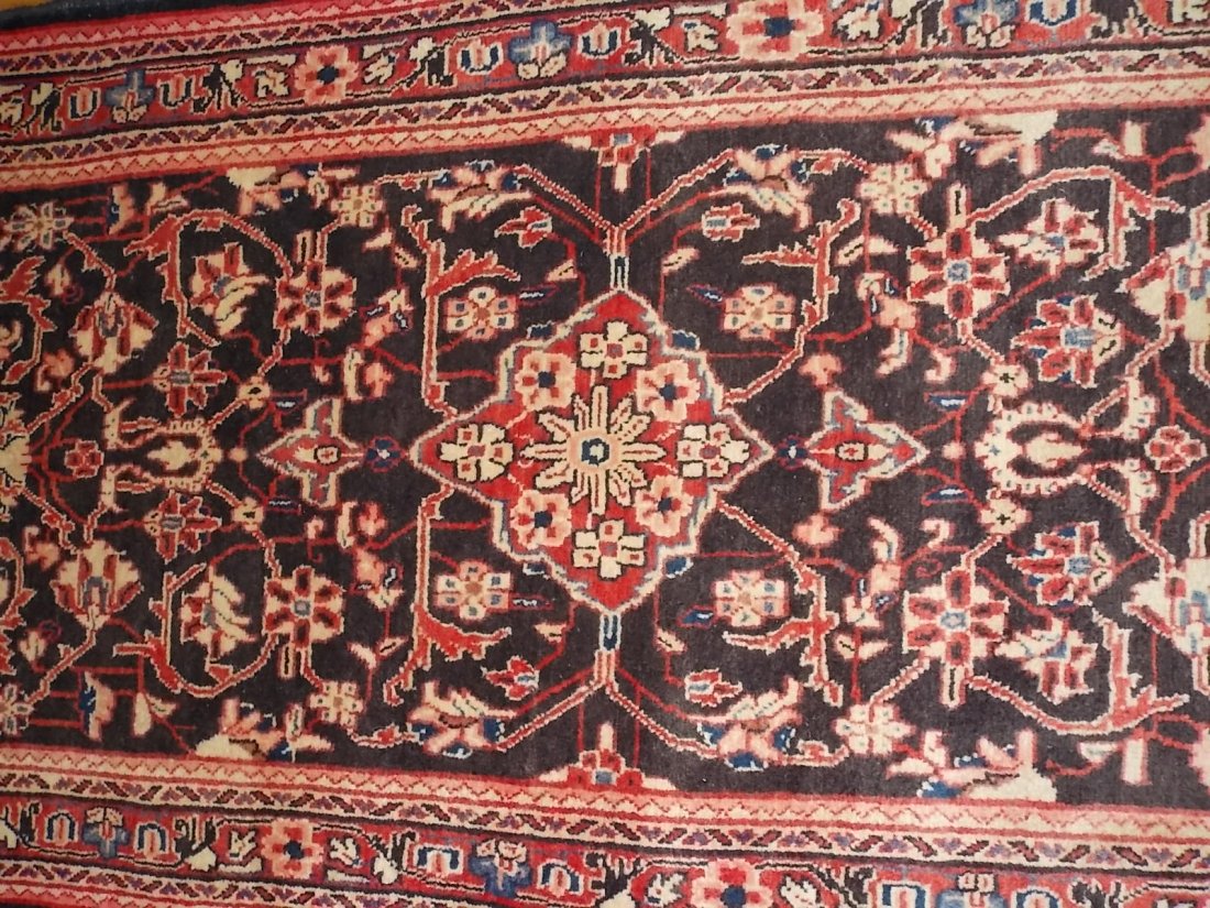 Handmade Mahal Persian Rug 3 X 10 - 3